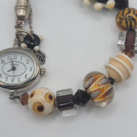 Lamp Work Beaded Ladies Watch Watch This NEEDS BATTERY - Picture 4 of 9